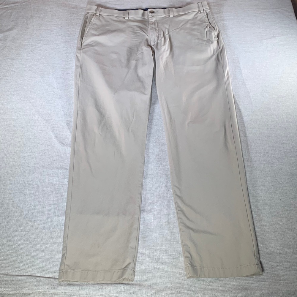 Lauren Ralph Lauren Mens Khaki Chino Pants Tan Stretch Straight Leg 38x31 - Picture 2 of 10